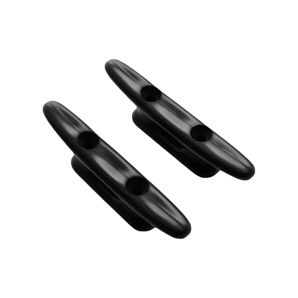 Schwarze Sprenger Belegklampe aus Kunststoff mit 2-Loch Befestigung